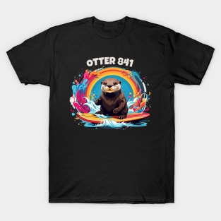 Surfing Otter 841 Otter My Way California Sea Otter T-Shirt